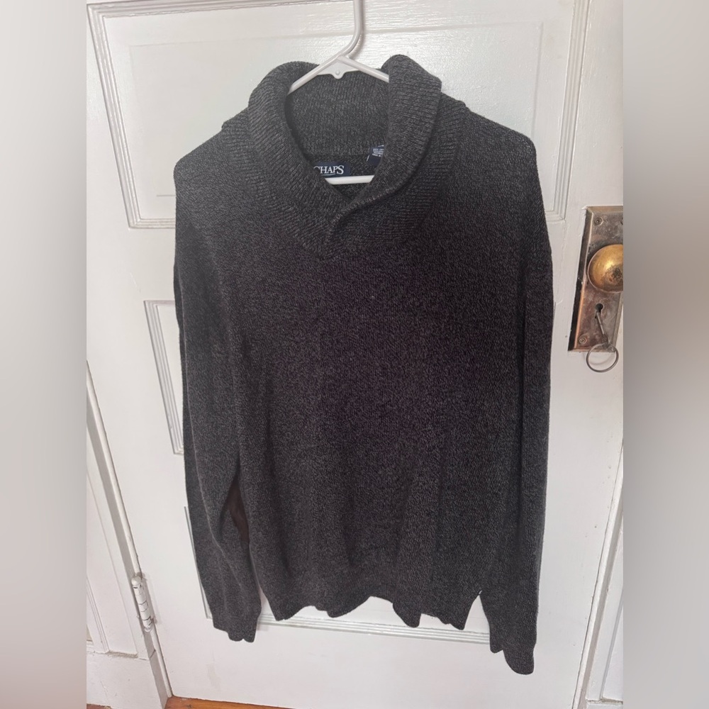 Chaps Gray Turtleneck Sweater
